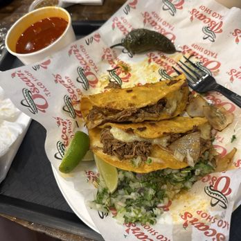 Oscar's Tacos Shop - Tempe - Oops one is missing... I couldn't wait - Tacos Near Me - Tempe, Arizona