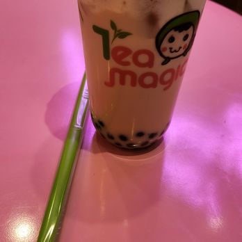 Tea Magic - Black Milk Tea, Boba and some salted cheese action on top - Coffee & Tea Near Me - New York, New York