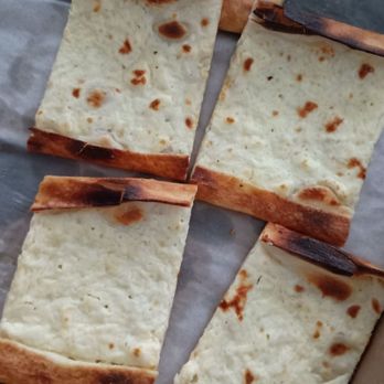 Pidde - Two cheese (mozzarella and feta) pidde. Ate the two ends here lol - Halal Near Me - Lodi, New Jersey
