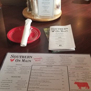 Southern On Main - Menu - Southern Near Me - Elkin, North Carolina