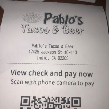 Pablo's Tacos & Beer - Apple Pay options - Mexican Near Me - Indio, California Pablo's Tacos & Beer - Apple Pay options - Mexican Near Me - Indio, California