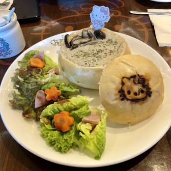 Hello Kitty Cafe - Creamy portobello mushroom soup with truffles - Cafes Near Me - Taguig, NCR