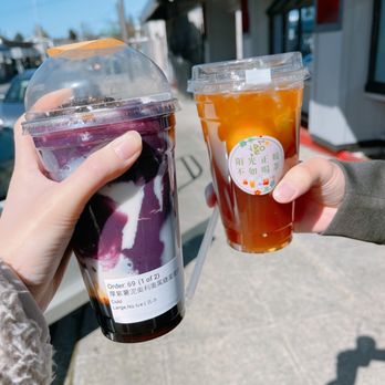Yan Tea - Purple Yam Black Sugar Boba & 3 Lime Black Tea - Bubble Tea Near Me - Seattle, Washington Yan Tea - Purple Yam Black Sugar Boba & 3 Lime Black Tea - Bubble Tea Near Me - Seattle, Washington
