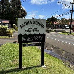 Aloha Exchange - Sign along the highway