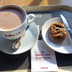 Costa Coffee - Mocha Latte and Granola Bar