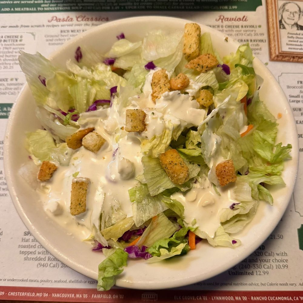 The Old Spaghetti Factory - House Salad - Italian Near Me - Fullerton, California The Old Spaghetti Factory - House Salad - Italian Near Me - Fullerton, California