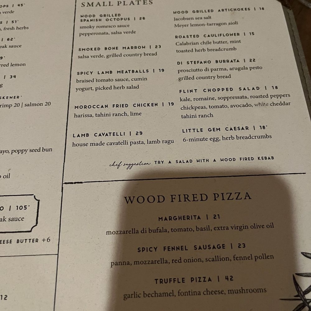 FLINT by Baltaire - Menu - New American Near Me - Phoenix, Arizona FLINT by Baltaire - Menu - New American Near Me - Phoenix, Arizona