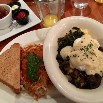 Blue's Egg + Bakery - Creamy Polenta with an added side of Aged Provolone Very Stuffed Browns. - Breakfast & Brunch Near Me - Milwaukee, Wisconsin