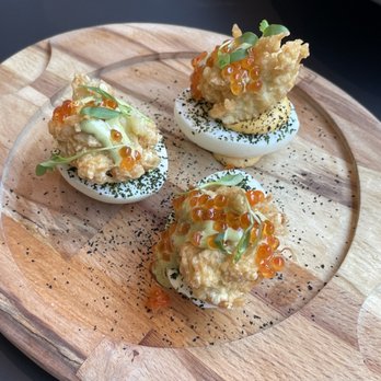 Unido - Deviled eggs with crab and roe - Coffee Roasteries Near Me - Washington, DC, District of Columbia