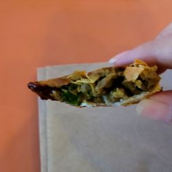 Abyssinia Restaurant - Inside lentil filling of fried sambusa