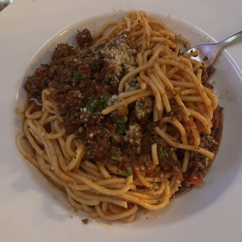 Lola by Chef Tom - Spaghetti bolognese. The meat sauce is great! - Italian Near Me - Inlet Beach, Florida