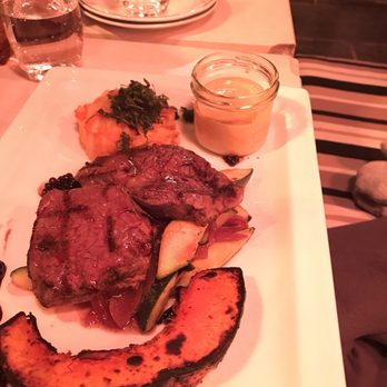 Louise Restaurant & Bar - Entrecôte with roasted pumpkin - Seafood Near Me - Oslo, 03 Louise Restaurant & Bar - Entrecôte with roasted pumpkin - Seafood Near Me - Oslo, 03