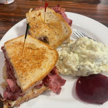 Solvang Restaurant - Reuben with potato salad - Scandinavian Near Me - Solvang, California