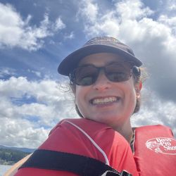 Bloedel Boat Rentals - Me on the pedal boat