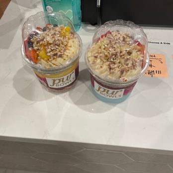 Pur Bowls - Two large bowls, they don't change based on weight. But rather, what fits in the bowl. - Acai Bowls Near Me - Orange, California Pur Bowls - Two large bowls, they don't change based on weight. But rather, what fits in the bowl. - Acai Bowls Near Me - Orange, California