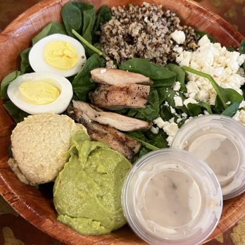 D's Breakfast & Burgers - Ada's Energy Bowl w/ Greek dressing (86 tomatoes) - Breakfast & Brunch Near Me - Palmetto, Florida D's Breakfast & Burgers - Ada's Energy Bowl w/ Greek dressing (86 tomatoes) - Breakfast & Brunch Near Me - Palmetto, Florida