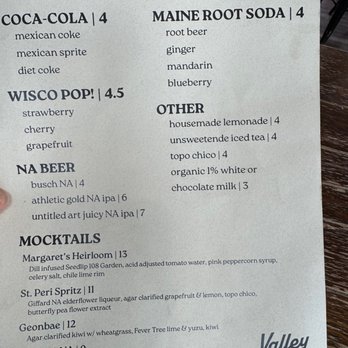 Valley Burger - lunch drink menu - Cocktail Bars Near Me - Eau Claire, Wisconsin Valley Burger - lunch drink menu - Cocktail Bars Near Me - Eau Claire, Wisconsin