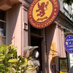 John Crouch Tobacconist - Front of the shop even the Indian wears his mask