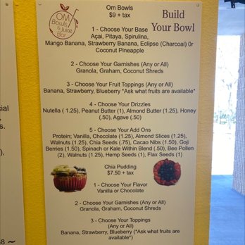 Om Bowls & Juice Bar - Build your bowl - Acai Bowls Near Me - Brandon, Florida Om Bowls & Juice Bar - Build your bowl - Acai Bowls Near Me - Brandon, Florida