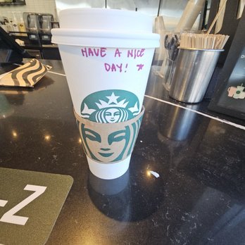 Starbucks - 1-27-25. Cute! Thanks for the encouragement! - Coffee & Tea Near Me - San Jose, California