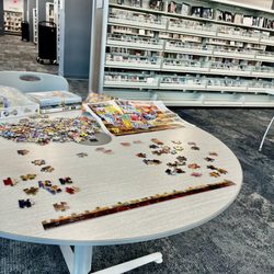 St. Louis County Library - Florissant Valley Branch - Puzzle in Work