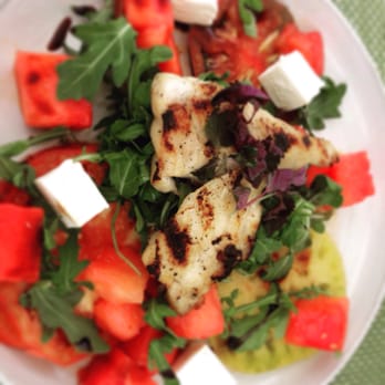 George's At Alys Beach - Grouper and watermelon salad - New American Near Me - Alys Beach, Florida George's At Alys Beach - Grouper and watermelon salad - New American Near Me - Alys Beach, Florida