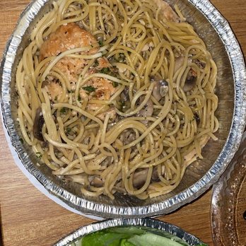 Basta Pasta Trattoria - Chicken Marsala and Cesar Salad - Italian Near Me - Cambridge, Massachusetts