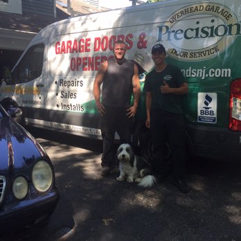 Precision Overhead Garage Door Service - Matthew, Avi and a happy dog! - Garage Door Services Near Me - Pompton Plains, New Jersey
