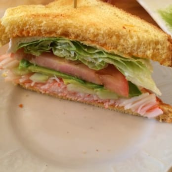 Prince Tea House - California sandwich. Lettuce, tomato, avocado, crab meat. - Desserts Near Me - Brooklyn, New York