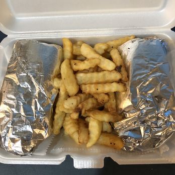 Cap’s Philly Cheesesteak - My box with cheesesteak and fries. - Cheesesteaks Near Me - Huntsville, Alabama
