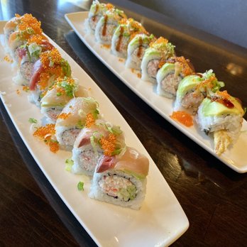 BF Miyabi - Rainbow and Rocklin roll - Sushi Bars Near Me - Roseville, California BF Miyabi - Rainbow and Rocklin roll - Sushi Bars Near Me - Roseville, California