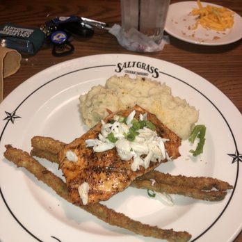 Saltgrass Steak House - Salmon Oscar - American Near Me - Mcallen, Texas Saltgrass Steak House - Salmon Oscar - American Near Me - Mcallen, Texas