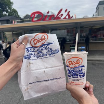 Dick's Drive-In - Strawberry Shake - Burgers Near Me - Seattle, Washington