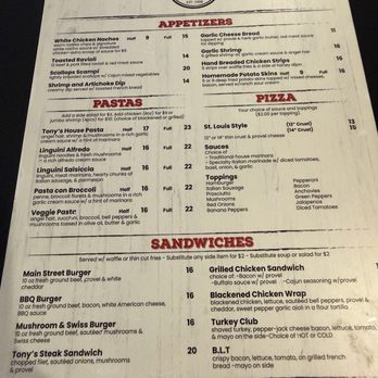 Tony's On Main Street - Steakhouses Near Me - Saint Charles, Missouri Tony's On Main Street - Steakhouses Near Me - Saint Charles, Missouri