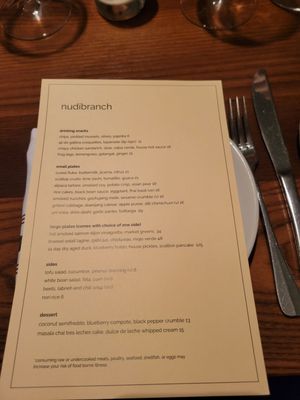 Menu photo 7 Nudibranch New York, NY