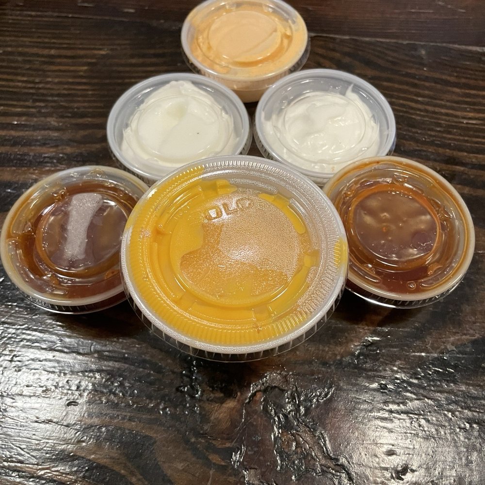 Sultan’s Shawarma Shack - Their sipping sauces are delicious, but i would skip on the $2 canned nacho cheese - Lebanese Near Me - Gretna, Louisiana Sultan’s Shawarma Shack - Their sipping sauces are delicious, but i would skip on the $2 canned nacho cheese - Lebanese Near Me - Gretna, Louisiana