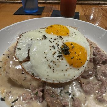 Venture Kitchen And Bar - Biscuits and gravy. - Pizza Near Me - Hampton, Virginia