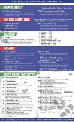 Menu photo 5 La Hacienda De Leon Marrero, LA Menu photo 5 La Hacienda De Leon Marrero, LA