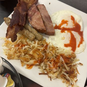JJ's Cafe - JJ's sampler breakfast - American Near Me - Dallas, Texas