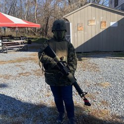 Paintball Sportsland - Picnic area/tent is in the back left part of the photo!