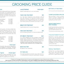 Pets of Elwood - Services price guide (Oct 2016)