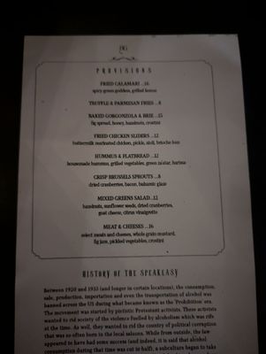 Menu photo 1 86 Speakeasy Eugene, OR