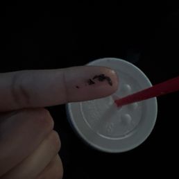 Some black stuff I found in my shake Some black stuff I found in my shake