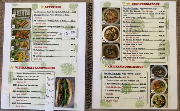 Menu photo 4 Pho Star Martinez, CA