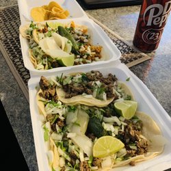 Marco's Taqueria - Carne asada + Adobada tacos