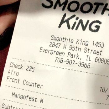 Smoothie King - Juice Bars & Smoothies Near Me - Evergreen Park, Illinois