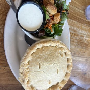 Jongewaard's Bake n Broil - Chicken pot pie with side salad - American Near Me - Long Beach, California