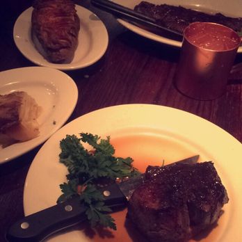 Wildfire - Filet mignon and New York strip steak for my date. - American Near Me - Chicago, Illinois