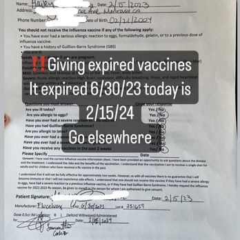 REX Medical Care - Expired flu shots given to my daughter - Family Practice Near Me - Duarte, California REX Medical Care - Expired flu shots given to my daughter - Family Practice Near Me - Duarte, California