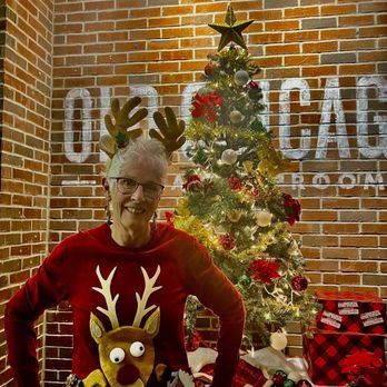 Old Chicago Pizza + Taproom - My 1st place ugly sweater - Pizza Near Me - Fort Worth, Texas